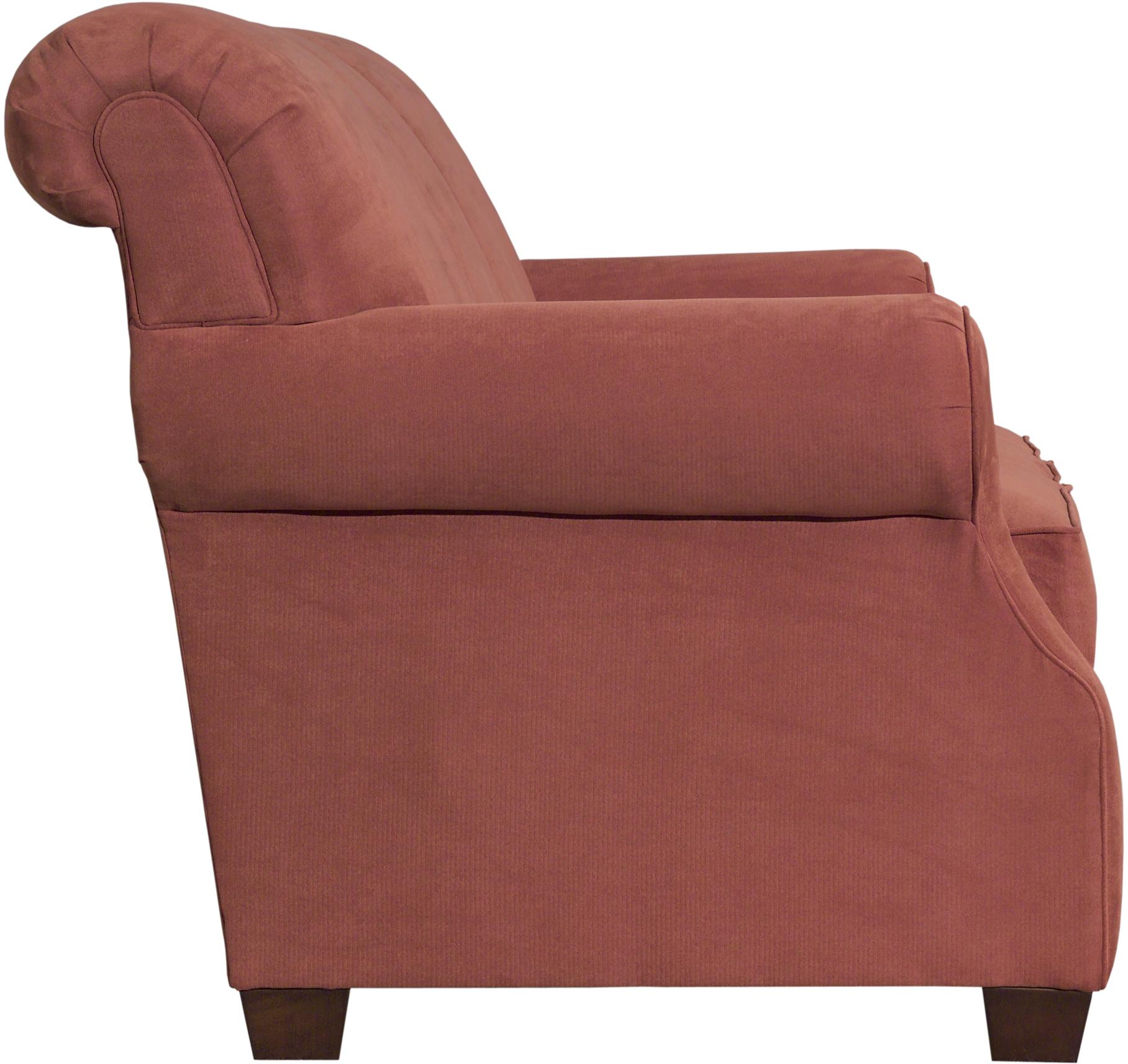 Kincaid Furniture Lynchburg Sofa with Rolled Back and Tapered Wood Feet